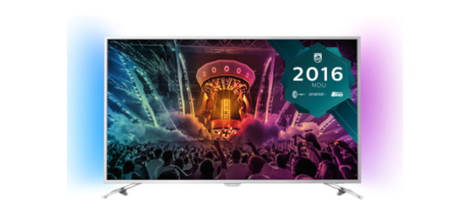 Televizor LED Smart Android Philips, 108 cm, 43PUS650112, 4K Ultra HD- O luminozitate de 400 cd/mp !