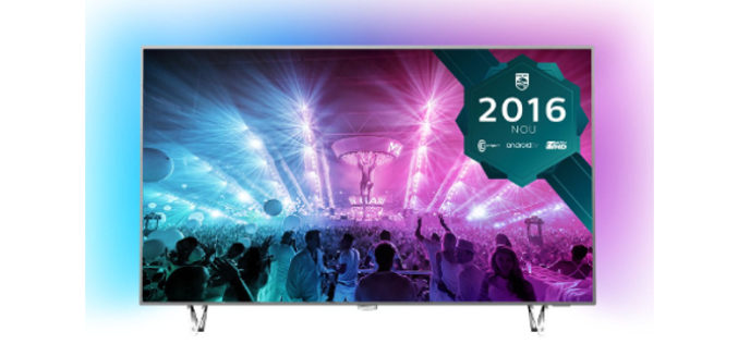Televizor LED Smart Android Philips, 164 cm, 65PUS7601/12, 4K Ultra HD- O diagonala mare si cele mai naturale culori !